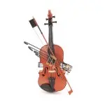 AJ027 Orange Vintage Violin 